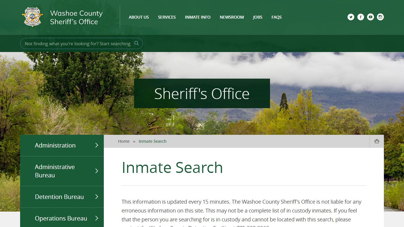 Inmate Search - washoesheriff.com